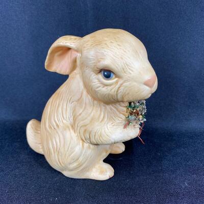 Joswick's USA Rabbit Bunny with Flowers Figurine