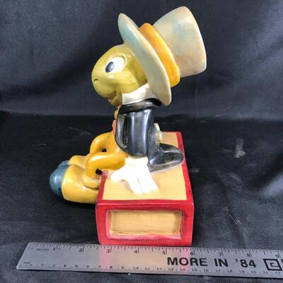 Pinocchio’s Jiminy Cricket wood Carving Walt Disney Limited Figurine Statuette