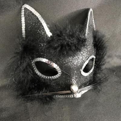 Bedazzled Cat Mask