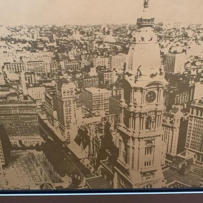 Lot 99: Vintage Framed Print of Philadelphia