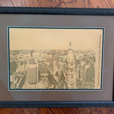 Lot 99: Vintage Framed Print of Philadelphia