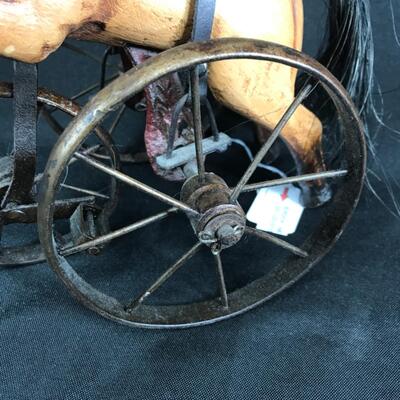 Rustic 10â€œ Horse Tricycle Ride On Replica