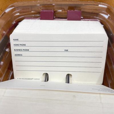 LONGABERGER 1996 FATHERâ€™S DAY ADDRESS BASKET W/LID