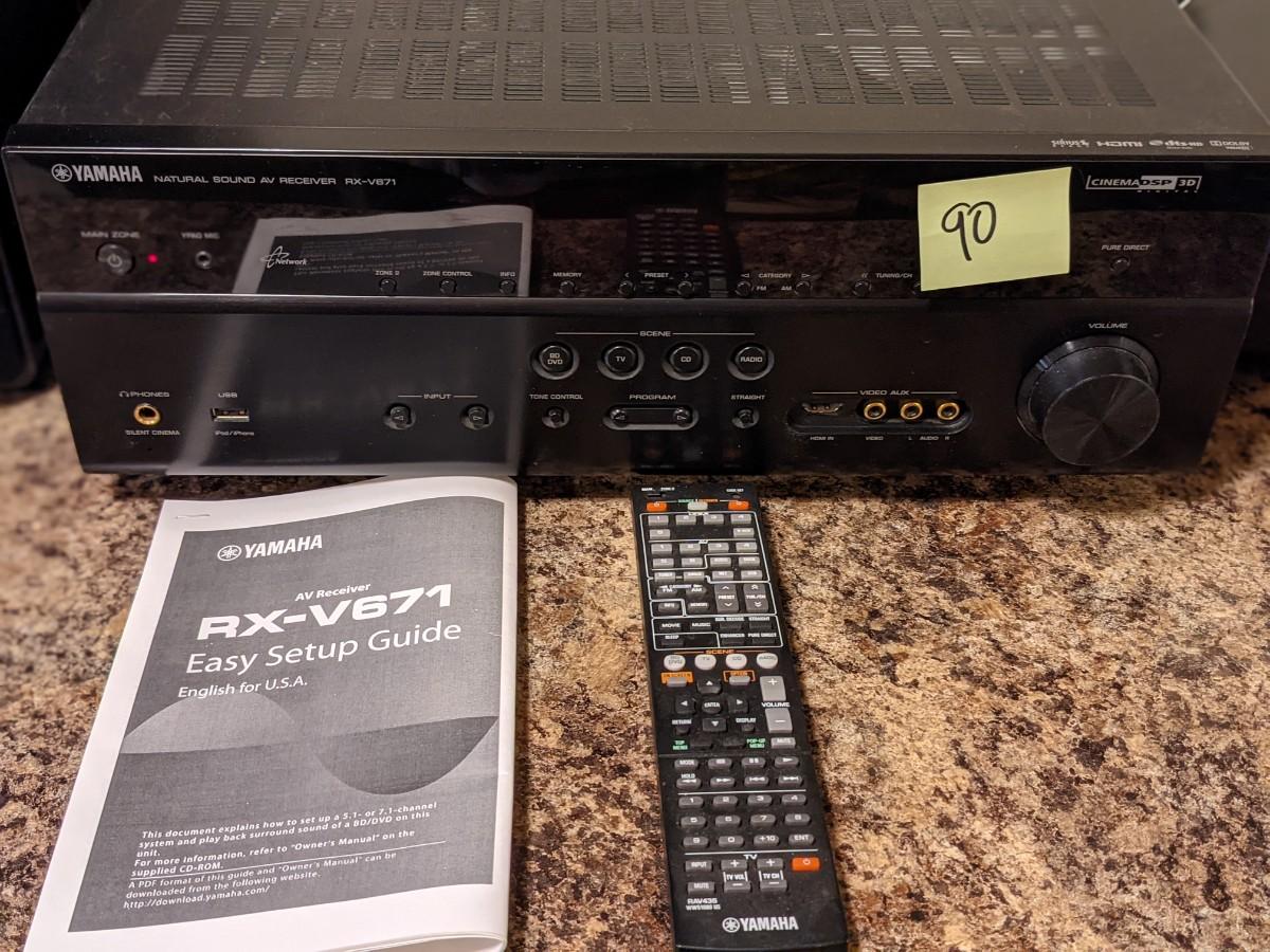 Yamaha RXV671 Receiver