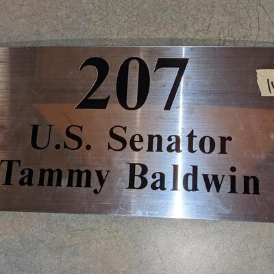 Tammy Baldwin Senate plaque