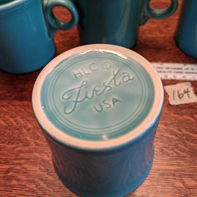 4 perfect shape Fiesta coffee cups