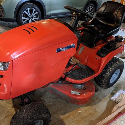 Minimally used Simplicity Regent 18hp, 38" mower deck
