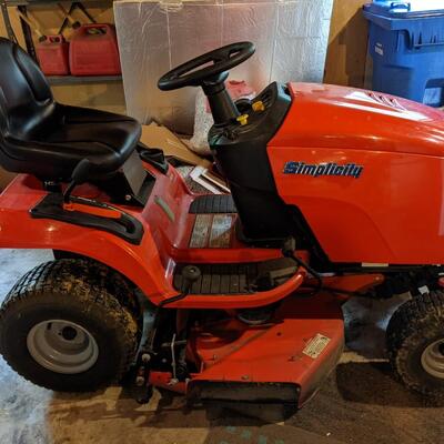 Minimally used Simplicity Regent 18hp, 38" mower deck
