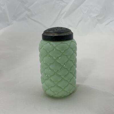 -8- ANTIQUE | Pastel Green Muffineer Sugar Shaker