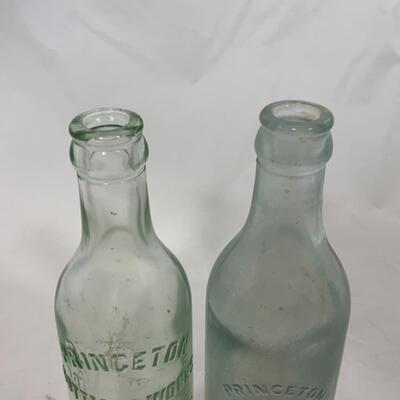 -23- VINTAGE | Princeton Bottling Works Bottles | Two Styles | Wisconsin