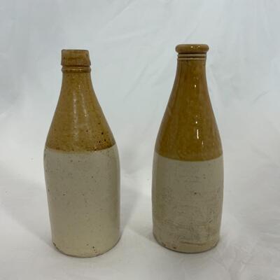 -29- VINTAGE | Two Un-Branded Stoneware Bottles