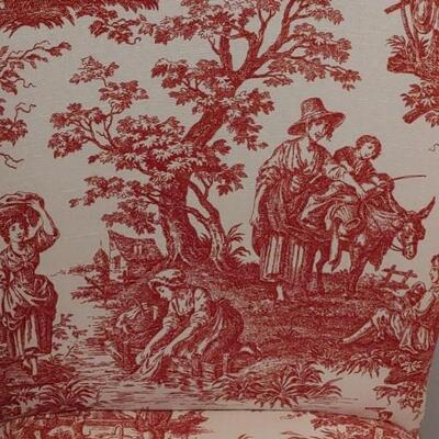 #12 PR French Toile Red & White Chairs