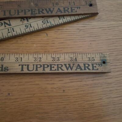 Wood Tupperware Folding Yard Stick