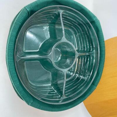 LONGABERGER 2002 LARGE ROUND BASKET W/LID