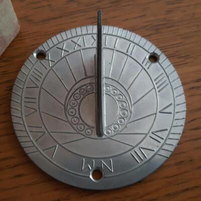 Vintage Williamsburg Stief Pewter Miniature Sundial