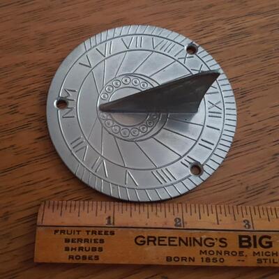 Vintage Williamsburg Stief Pewter Miniature Sundial