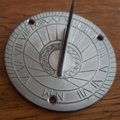 Vintage Williamsburg Stief Pewter Miniature Sundial