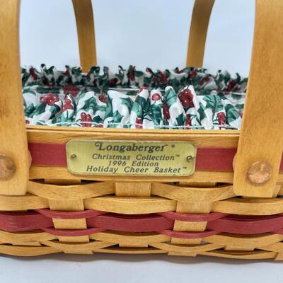 LONGABERGER 1996 “HOLIDAY CHEER” CHRISTMAS COLLECTIONS BASKET