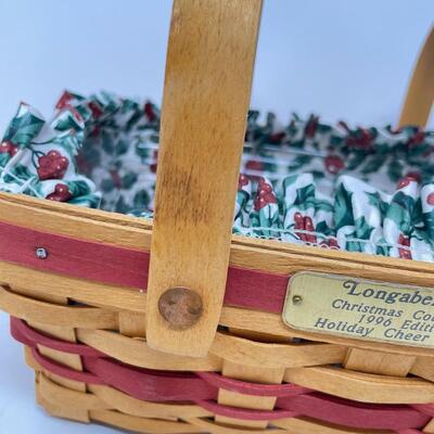 LONGABERGER 1996 “HOLIDAY CHEER” CHRISTMAS COLLECTIONS BASKET