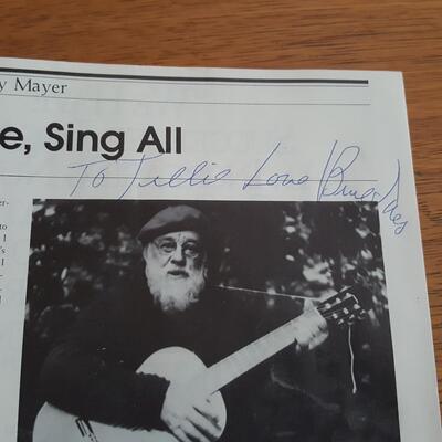 Burl Ives Autographed Premiere Magazine