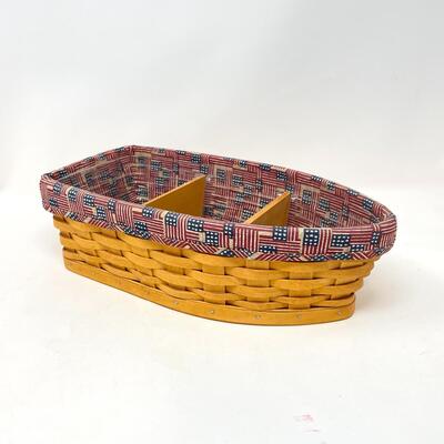 LONGABERGER 2002 â€œROW YOUR BOATâ€ BASKET W/ 2 DIVIDERS