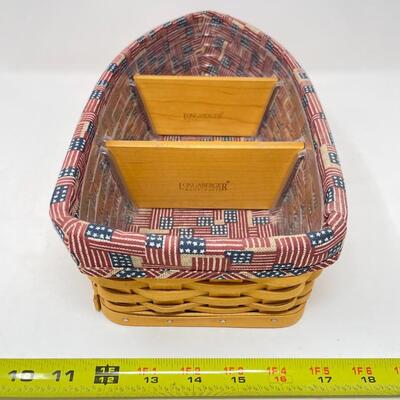 LONGABERGER 2002 â€œROW YOUR BOATâ€ BASKET W/ 2 DIVIDERS