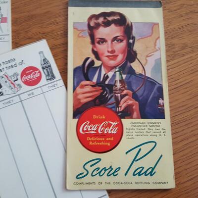 Vintage Coca-Cola Bridge Score Pads