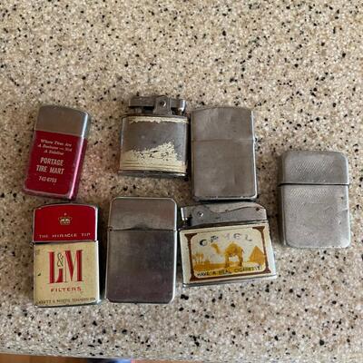 7 vintage lighters 