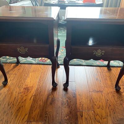 Lot 56: Pair of Matching End Tables/Nightstands. 
