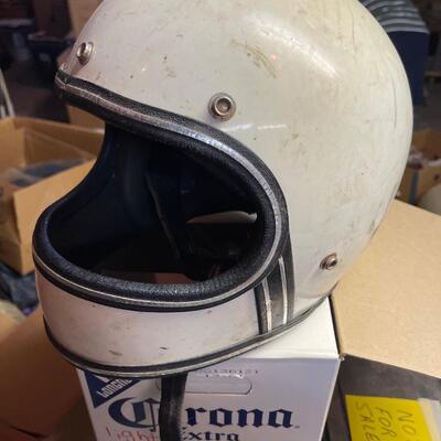 Vintage motorcycle helmet 