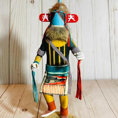 Lot 44  Vintage Native American Kachina Doll Chasing Star Signed