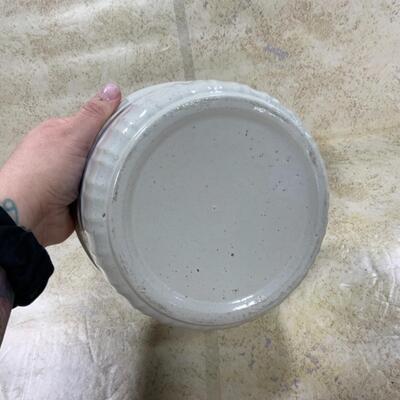 -39- VINTAGE | Central Garage | Potter, Wisconsin | Stoneware Blue Band 
