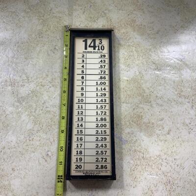 -41- VINTAGE | Currier Manufacturing | Gasoline Chart | Petroleum