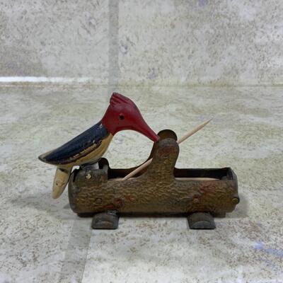 -45- VINTAGE | Woodpecker Toothpick Dispenser