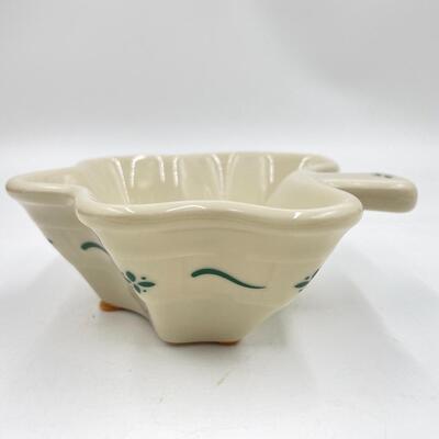 LONGABERGER POTTERY SHAMROCK RAMEKIN