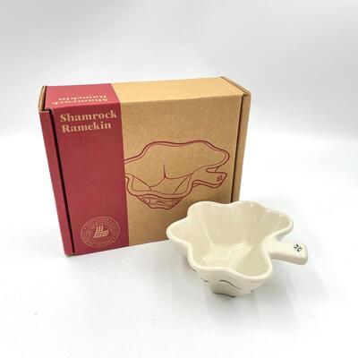 LONGABERGER POTTERY SHAMROCK RAMEKIN