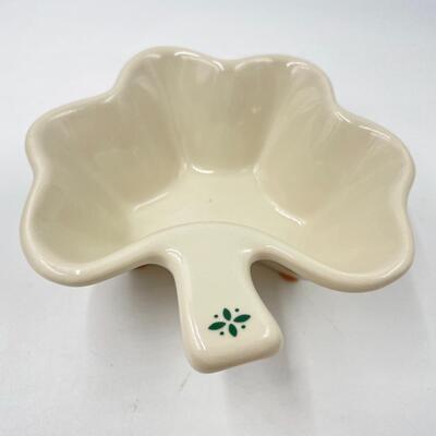 LONGABERGER POTTERY SHAMROCK RAMEKIN