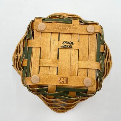 LONGABERGER 2006 â€œLUCKY TWISTâ€ BASKET W/ LID