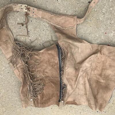 Lot 86G:  Leather Chaps, Helmets, Riding Gloves and More 