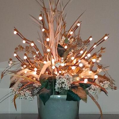 #32 Beautiful LED Lighted Floral Arrangement