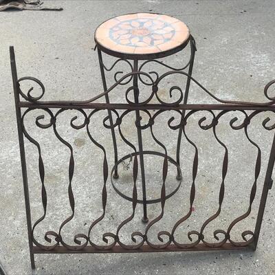 Lot 80G:  Antique Wrought Iron Gate