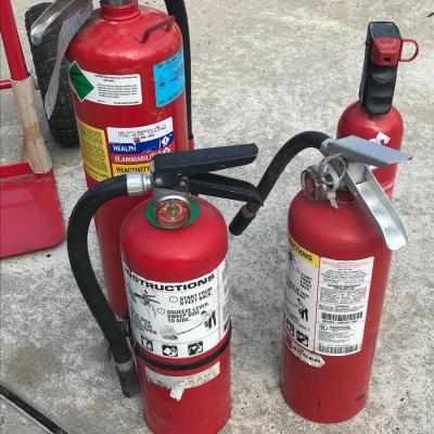 Lot 78G:  Fire Extinguishers and Dolly