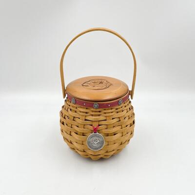 LONGABERGER 2004 PASADENA TOURNAMENT OF ROSES BASKET W/ LID