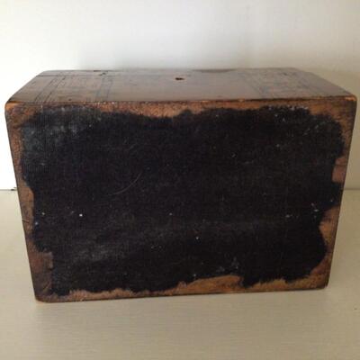 472 Antique Inlay Tea Box 