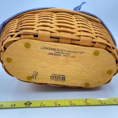 LONGABERGER 2000 COLLECTORS CLUB â€œCENTURY CELEBRATIONSâ€ BASKET W/ LID