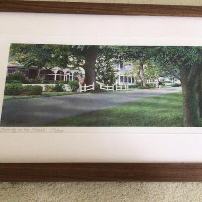 E476 Signed and Numbered Lithograph by Peter Hanks “Morning on the Strand”