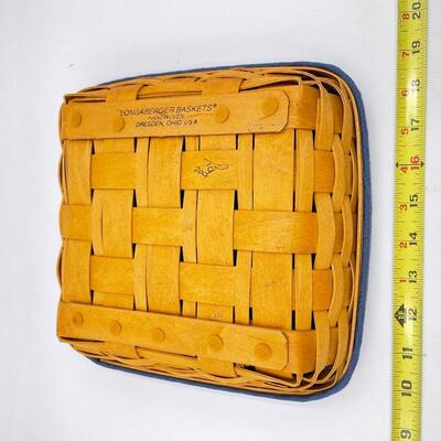LONGABERGER 2001 SQUARE TRAY BASKET