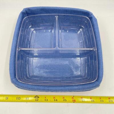 LONGABERGER 2001 SQUARE TRAY BASKET
