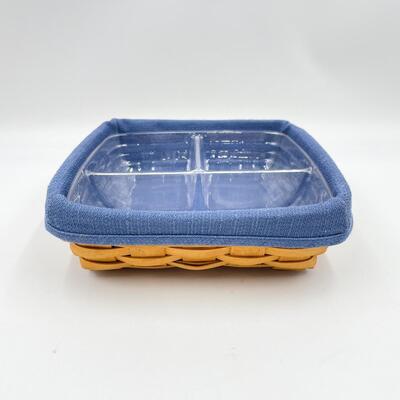 LONGABERGER 2001 SQUARE TRAY BASKET