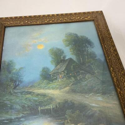 -96- VINTAGE | Chalk Drawing Print | Little House in the West | WM. Chandler